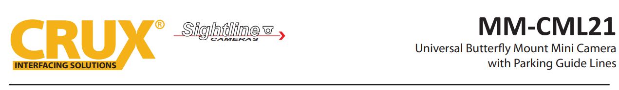 MM-CML21 Universal Butterfly Mount Mini Camera with Parking Guide Lines User Manual - MM-CML21 Universal Butterfly Mount Mini Camera with Parking Guide Lines