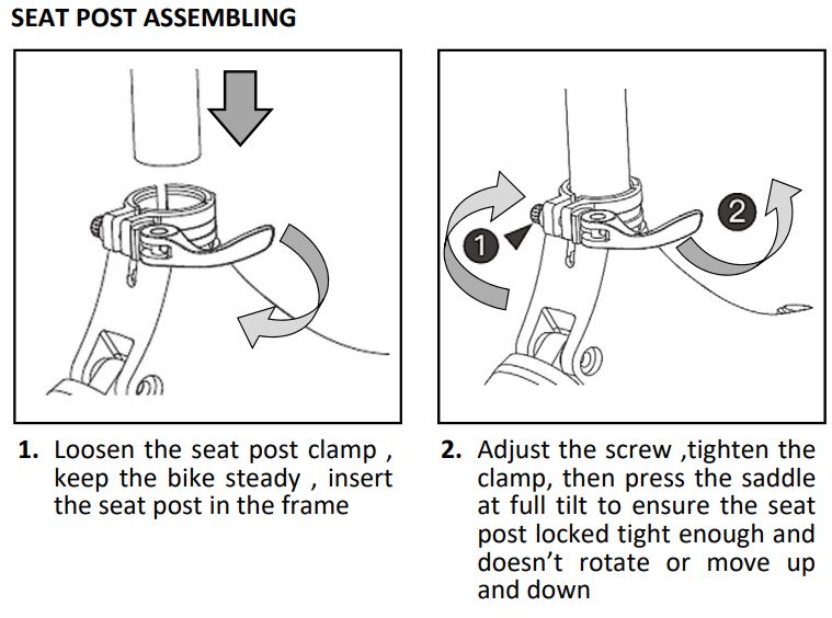 MS ENERGY e-Bike i10 Electric Bike Instruction Manual - UNFOLD THE BIKE