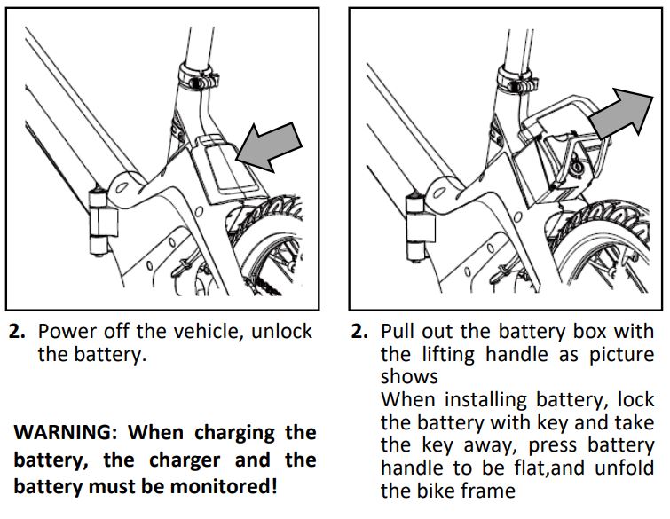 MS ENERGY e-Bike i10 Electric Bike Instruction Manual - UNISTAL & INSTALL BATTERY