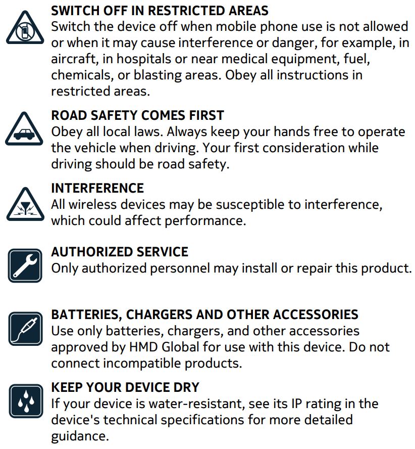 NOKIA TempConfidential TA-1430 Legal Booklet 01 Instruction Manual - For your safety