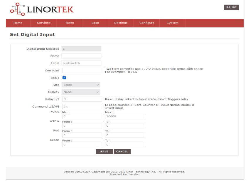 Netbell-NTG User Manual - Activating the Digital Input