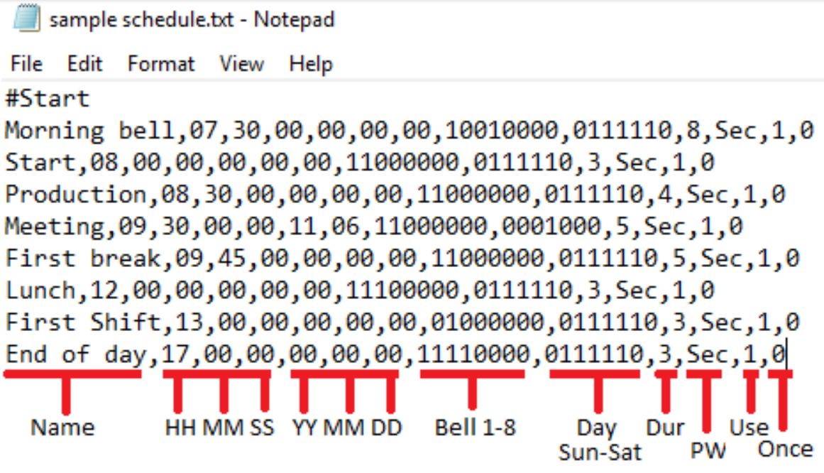 Netbell-NTG User Manual - Creating a Bell Schedule Using the Bell Scheduler