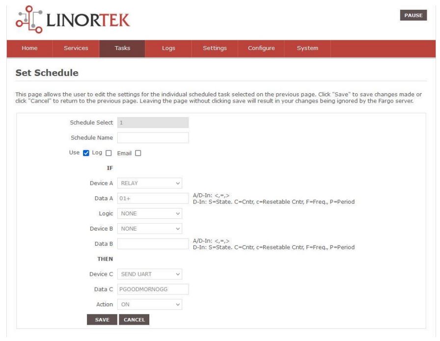 Netbell-NTG User Manual - Set Schedule