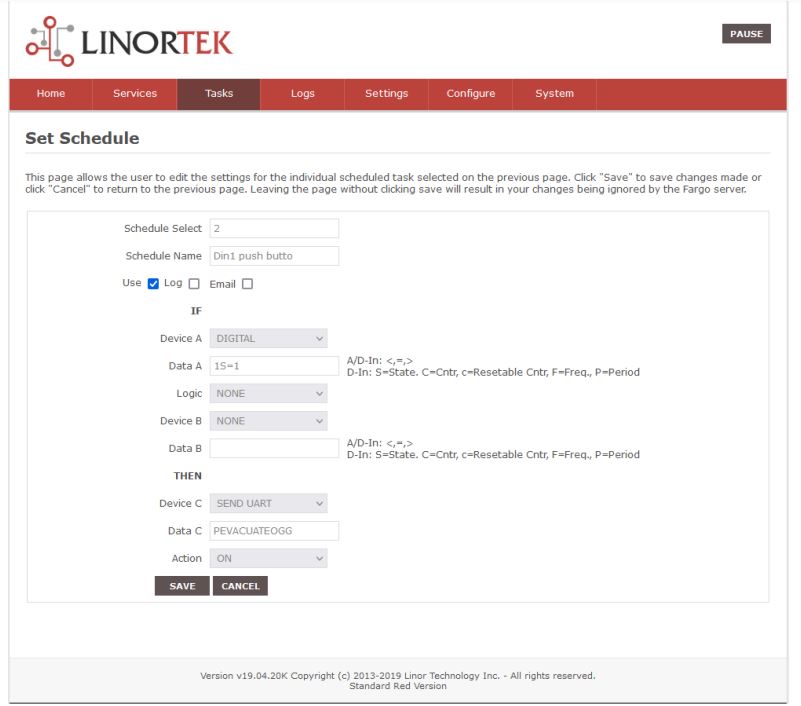 Netbell-NTG User Manual - Set Schedule