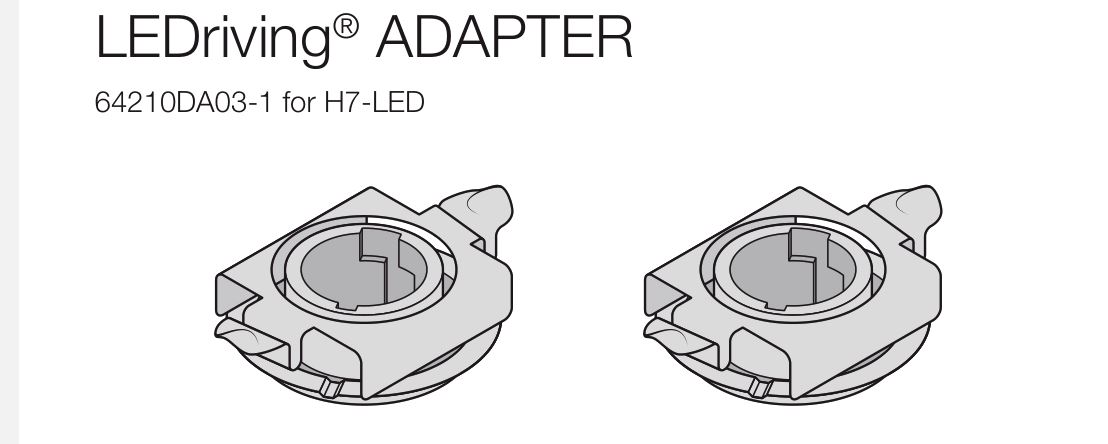 OSRAM 64210DA03-1 LEDriving Adapter Instruction Manual