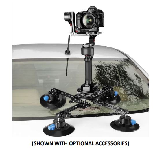 PROAIM CM-BLPR-01 Ballpro Camera Suction Car Mount with Vibration Isolator User Manual - SHOWN WITH OPTIONAL ACCESSORIES