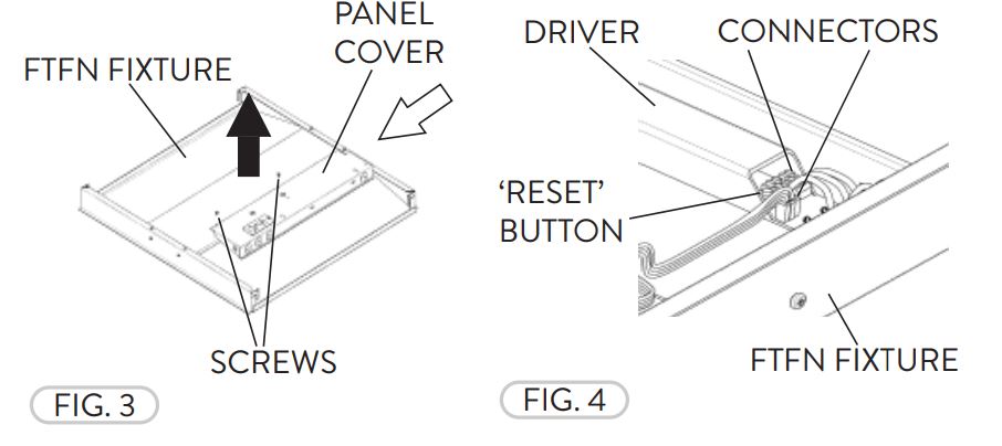PacLights FTFN - 22D35 Center Basket LED Troffer - Figure 3,4