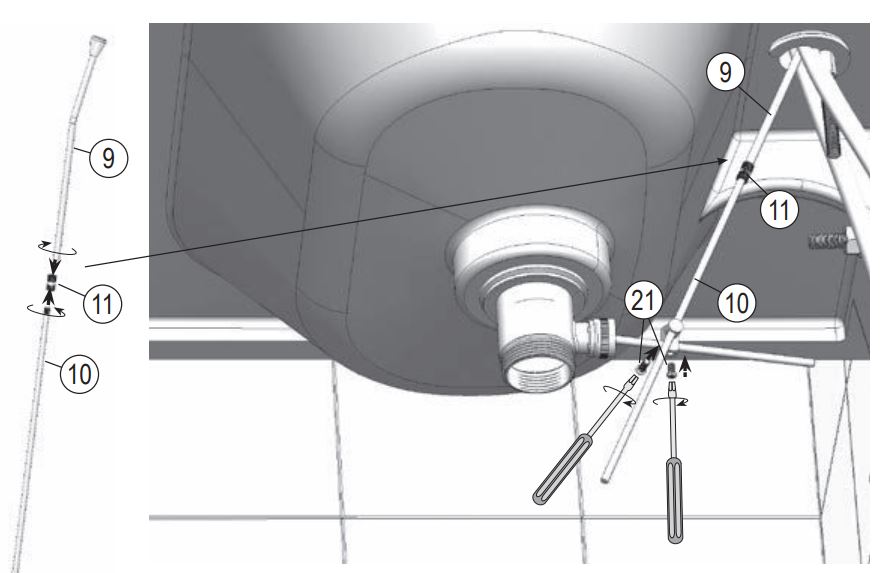 RAVAK 10 Free TD F 013.20 Washbasin Tap with Pop Up Waste Click Clack User Guide - How to use