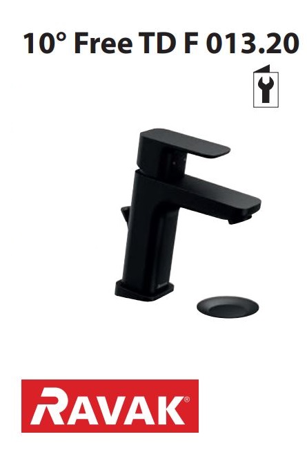 RAVAK 10 Free TD F 013.20 Washbasin Tap with Pop Up Waste Click Clack User Guide