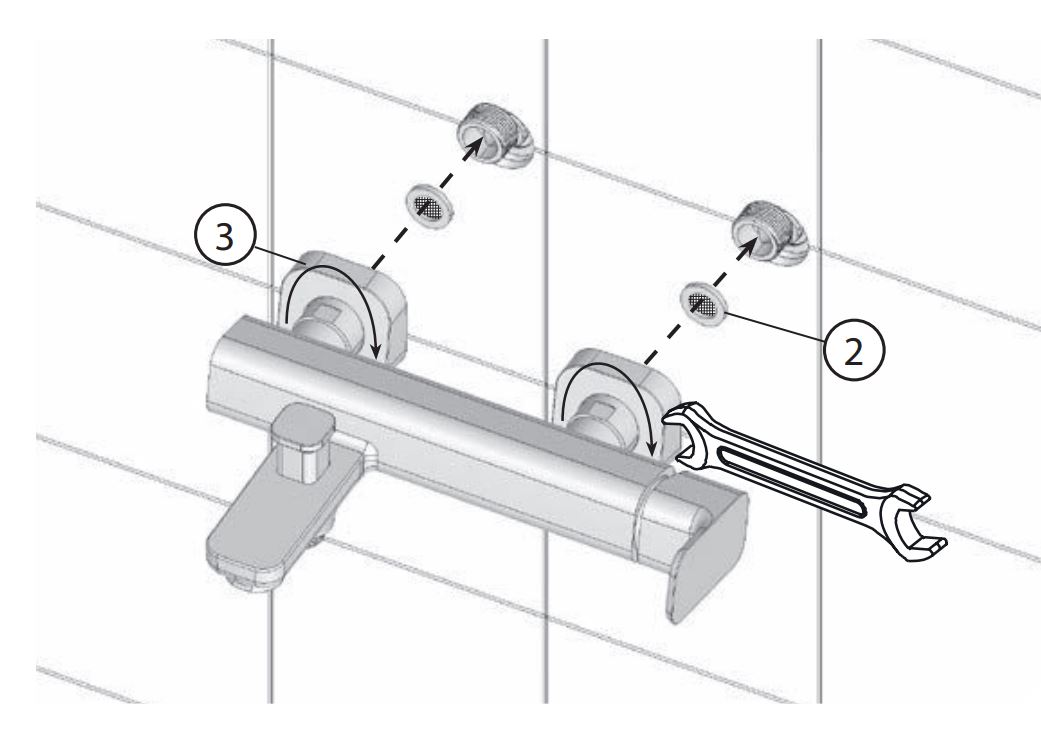 RAVAK 10 Free TD F 022.20 Wall Mounted Bath Water Tap User Guide - How to use