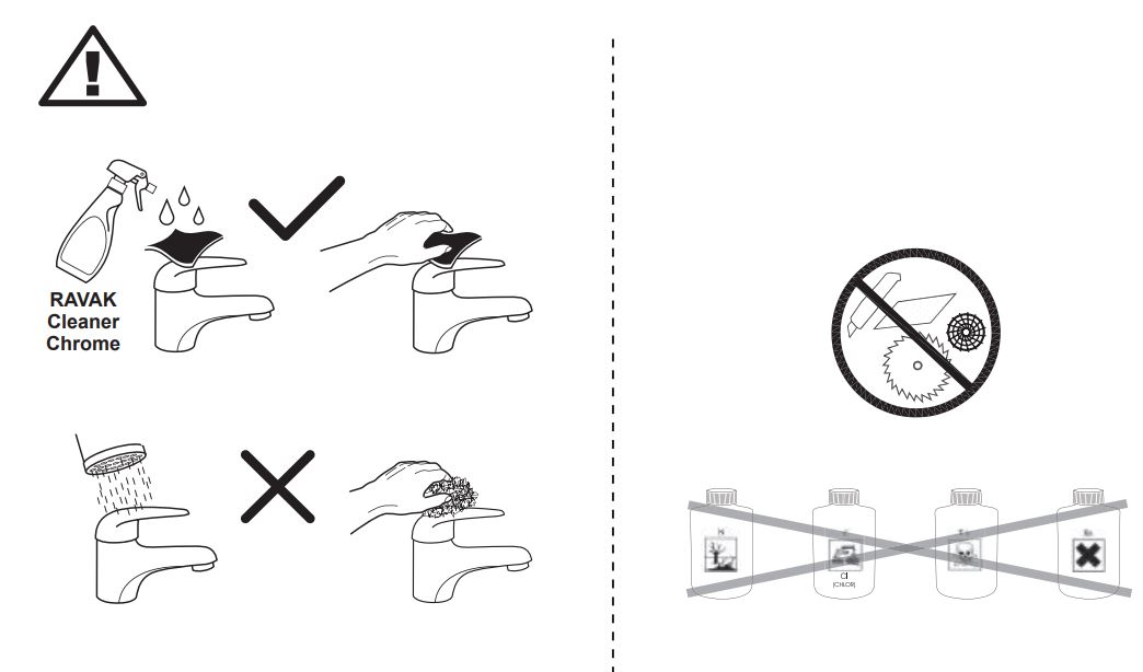 RAVAK 10 Free TD F 022.20 Wall Mounted Bath Water Tap User Guide - How to use