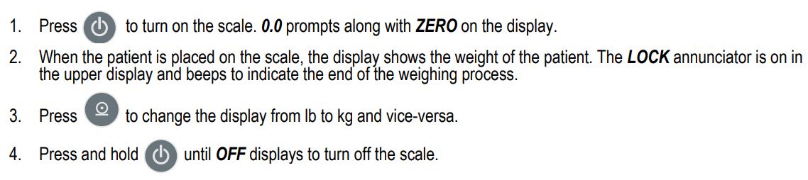 RICE LAKE 150-10-7 Digital Physician Scale Floor-Level User Manual - Weighing