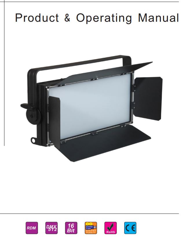 SHOWLIGHT SL-480-WA Profile Spotlight Instruction Manual