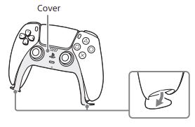 SONY PlayStation CFI-ZCT1G DualSense Wireless Controller - Remove the cover on the front of the controller