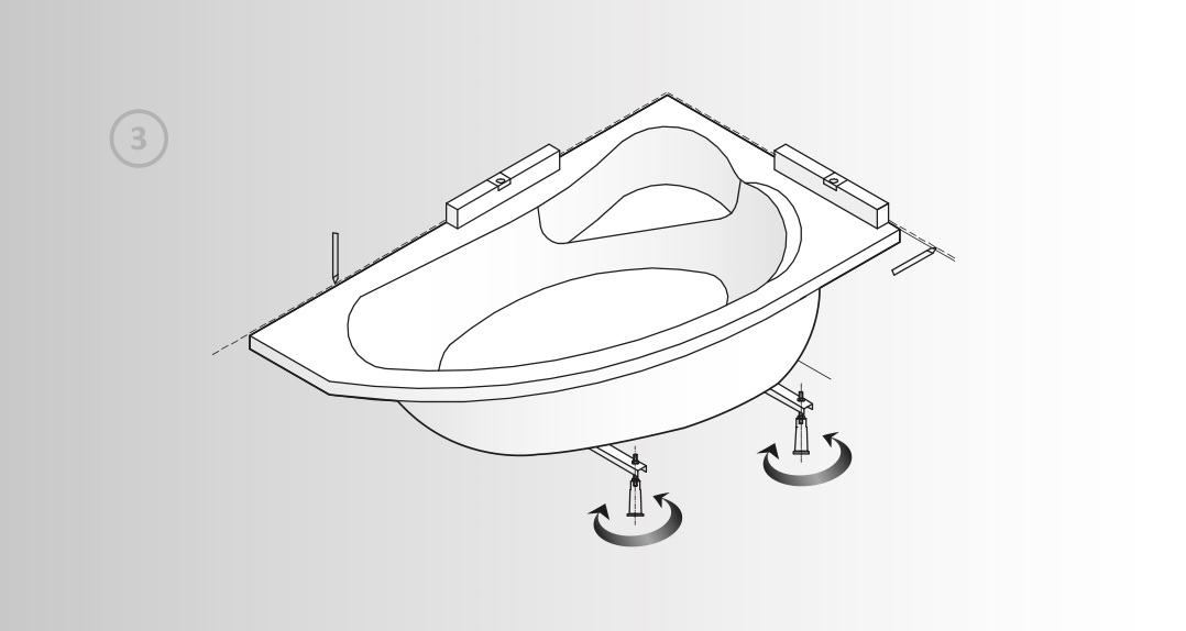 cersanit P-WP-ZEN170 Rectangular Bathtub - figure 3