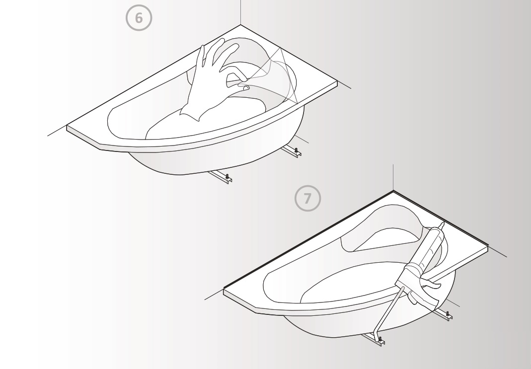 cersanit P-WP-ZEN170 Rectangular Bathtub - figure 6,7