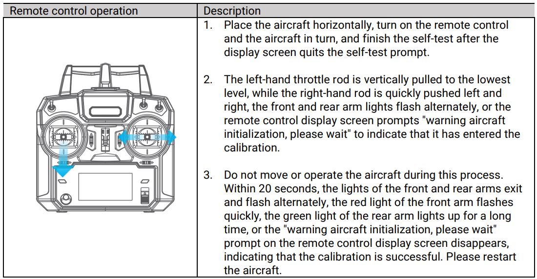 SwellPro Fishing Drone FD1 User Manual - How to Calibrate