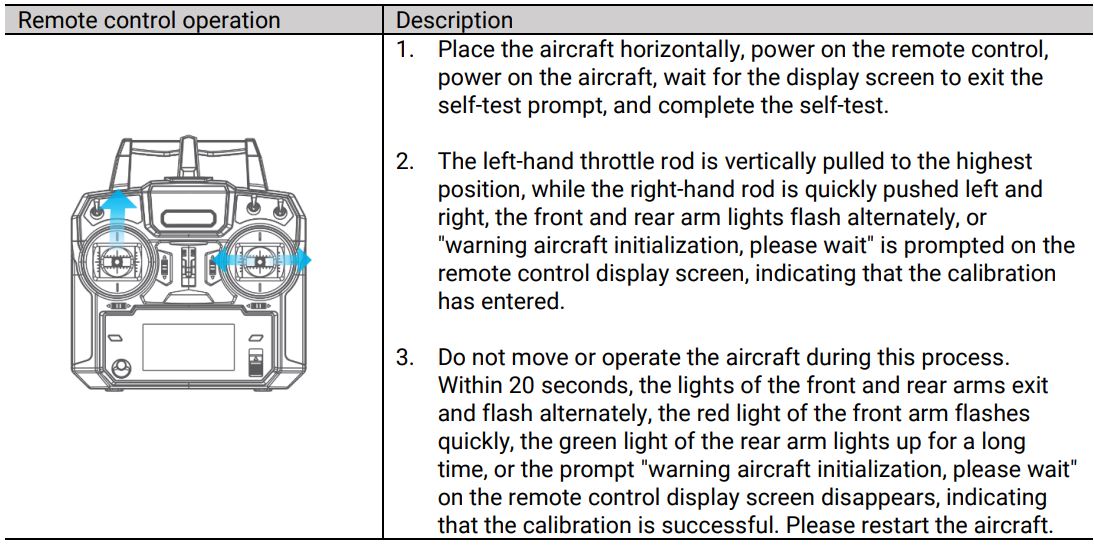 SwellPro Fishing Drone FD1 User Manual - How to calibrate