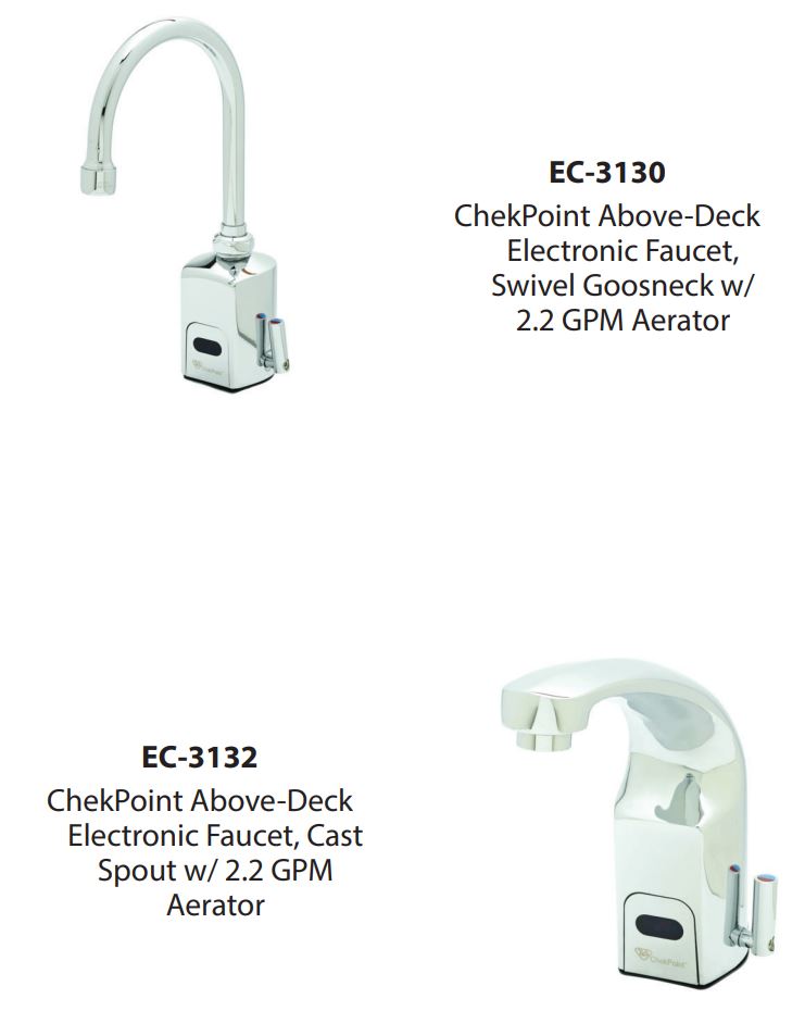 T S EC-3100 Series CheckPoint Instruction Manual - RELATED T&S BRASS PRODUCT LINE