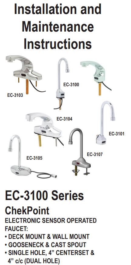 T S EC-3100 Series CheckPoint Instruction Manual