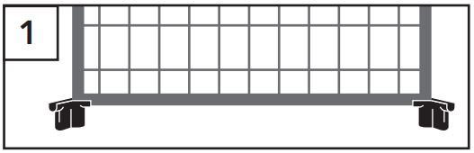 THE PET GAZEBO 23230E Pet Gazebo Instruction Manual - Begin with two Steel Panels