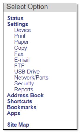 TOSHIBA A4 Series Paper Trays - From the Options Menu Click on Paper