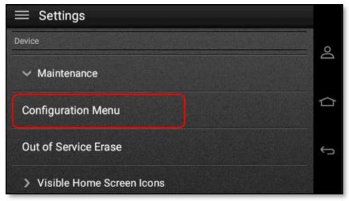 TOSHIBA A4 Series Paper Trays - Then choose the Configuration Menu