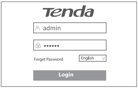 Tenda TEG5328P-24-410W L3 Managed PoE Switch Installation Guide - On the login page of the switch