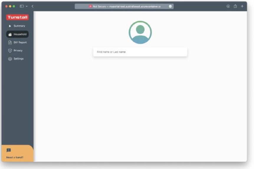 Tunstall my Portal Software User Guide - Finding a household