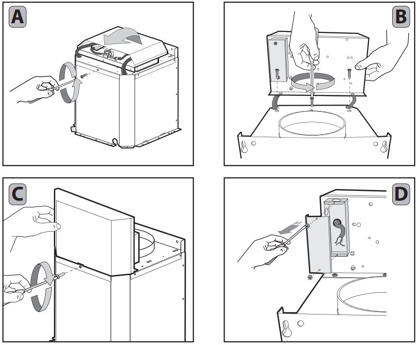 XOM30GC Wall Mount Chimney Range Hood Instruction Manual - ELECTRICAL CONNECTION