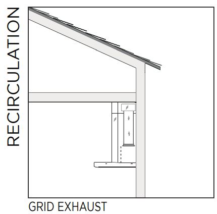 XOM30GC Wall Mount Chimney Range Hood Instruction Manual - typical installation examples