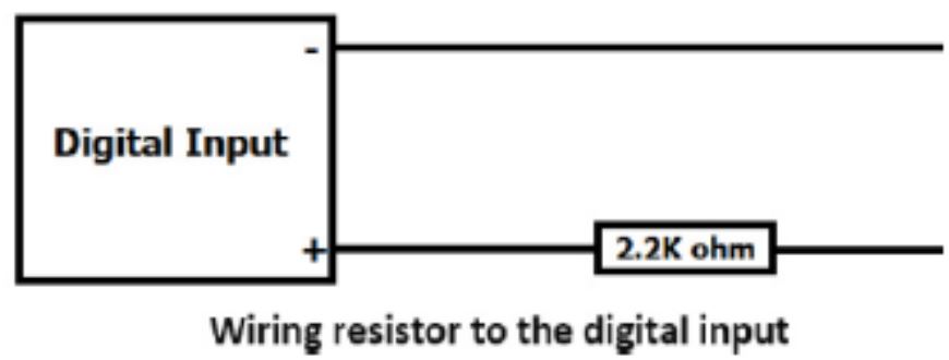 iTrixx Network Hour Meter User Manual - Digital Inputs Connection