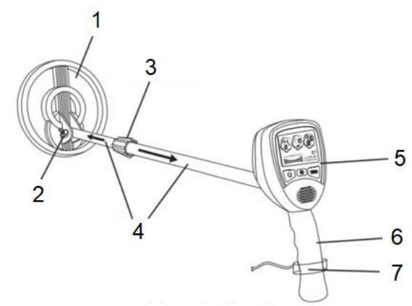 insportline 23370 Kids Metal Detector User Manual - LENGTH ADJUSTMENT
