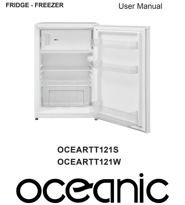 oceanic OCEARTT121S Freezer and Fridge User Manual