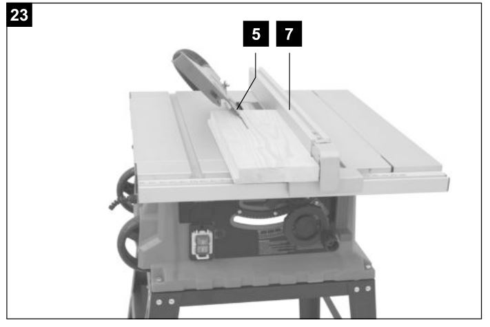 scheppach HS105 230V 255mm Electric Table Saw -Figure 23