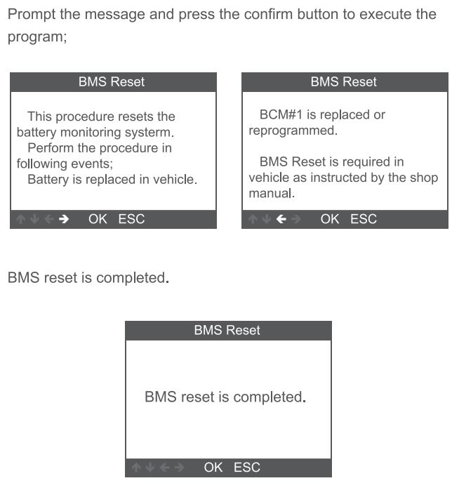 AUTOPHIX 5150 Car Auto Code Reader User Manual - BMS Reset