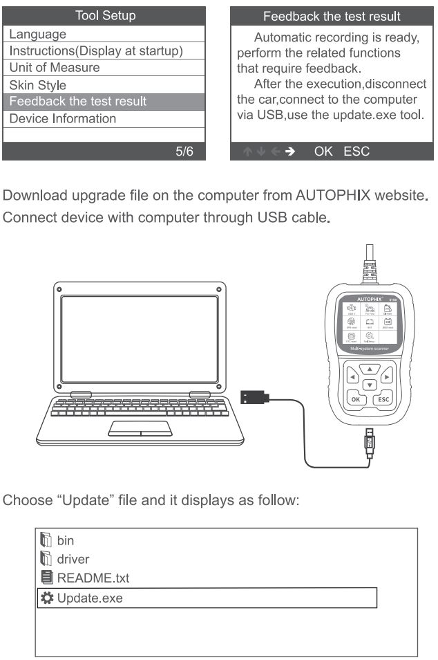 AUTOPHIX 5150 Car Auto Code Reader User Manual - Feedback