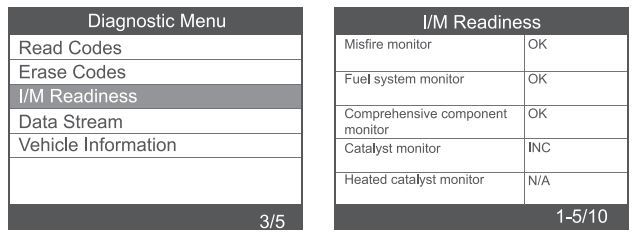 AUTOPHIX 5150 Car Auto Code Reader User Manual - IM Readiness