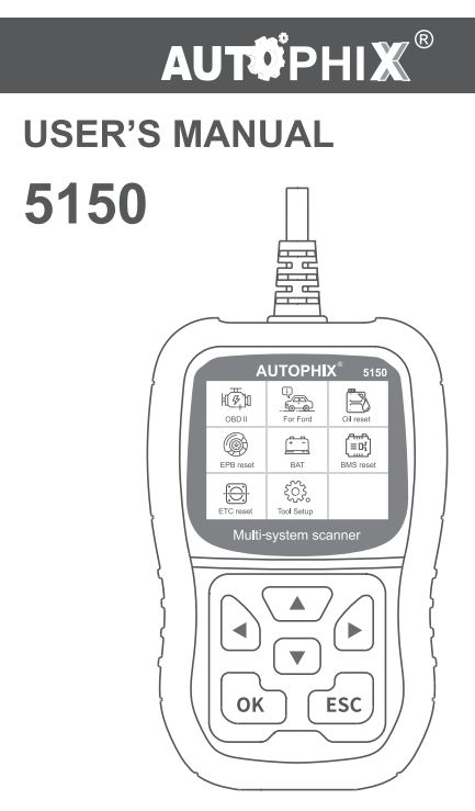 AUTOPHIX 5150 Car Auto Code Reader User Manual