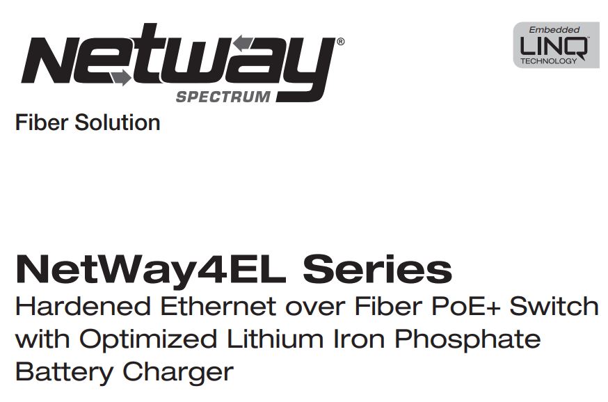 Altronix Netway NetWay4EL Series Ethernet Over Fiber PoE+ Switch Installation Guide