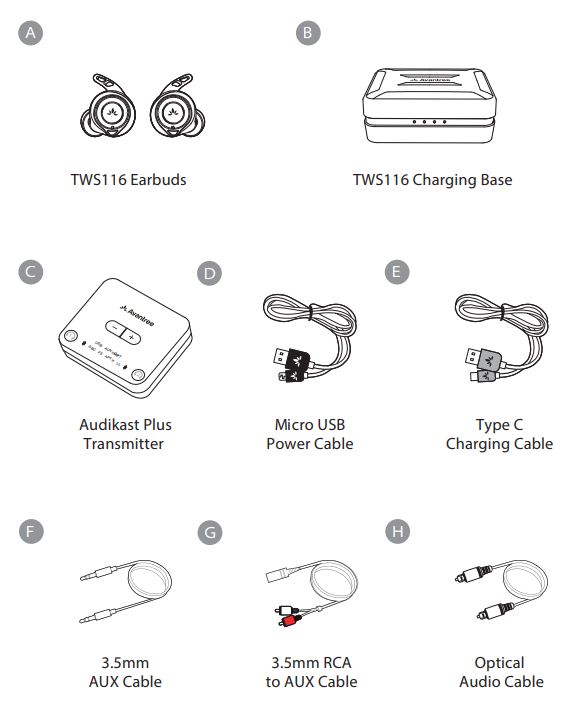 Avantree HT4106 Wireless Earbuds User Guide - Contents