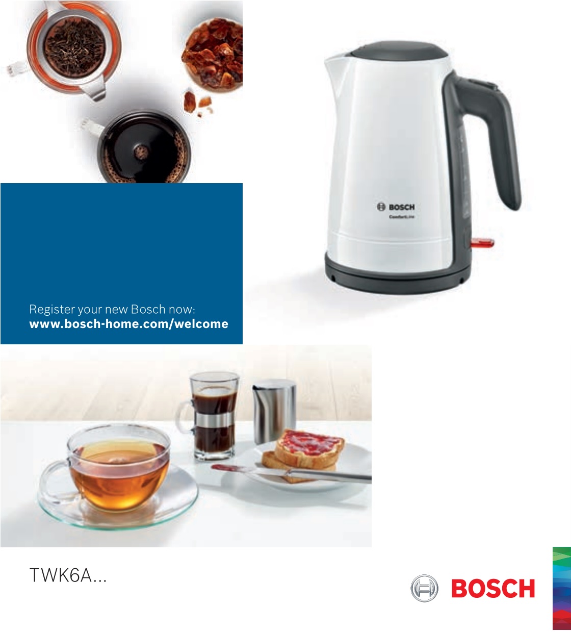 BOSCH TWK6A813 ComfortLine Kettle Instruction Manual