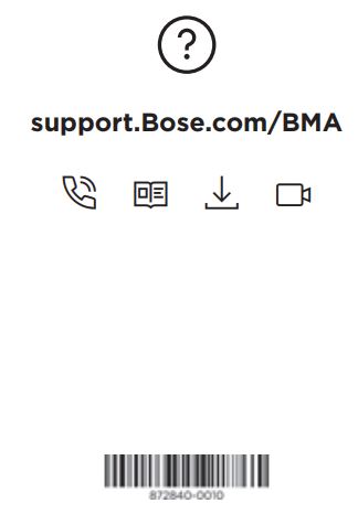 BOSE Music Amplifier Amplified Wireless Music Player User Guide - Bar Code