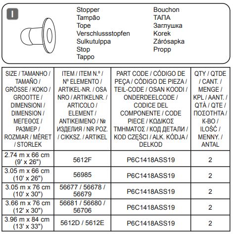 Bestway 488x122cm Power Steel Swim Vista Instruction Manual - Fig I