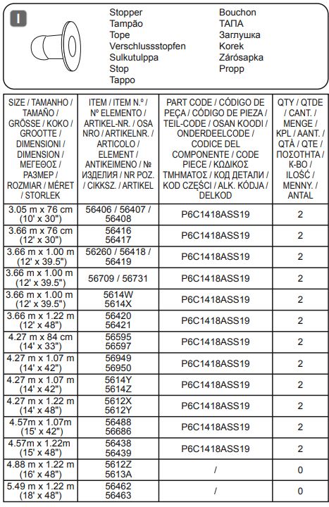 Bestway 488x122cm Power Steel Swim Vista Instruction Manual - STEEL PRO MAX™ I