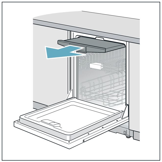 Bosch 800 Series Dishwasher 24'' SHEM78Z55N Stainless steel User Manual - Removing Installing third rack