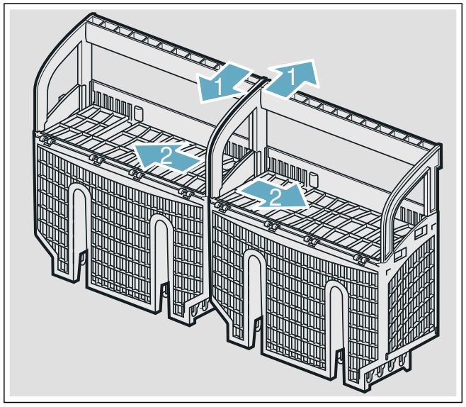 Bosch 800 Series Dishwasher 24'' SHEM78Z55N Stainless steel User Manual - Side by side