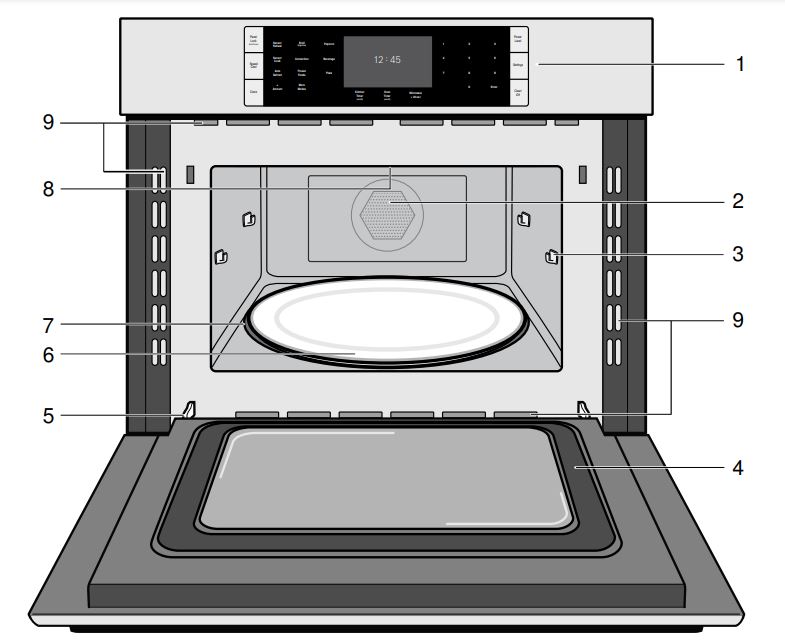 Bosch Benchmark® Speed Oven 30'' HMCP0252UC Stainless Steel User Manual - Getting to know the appliance