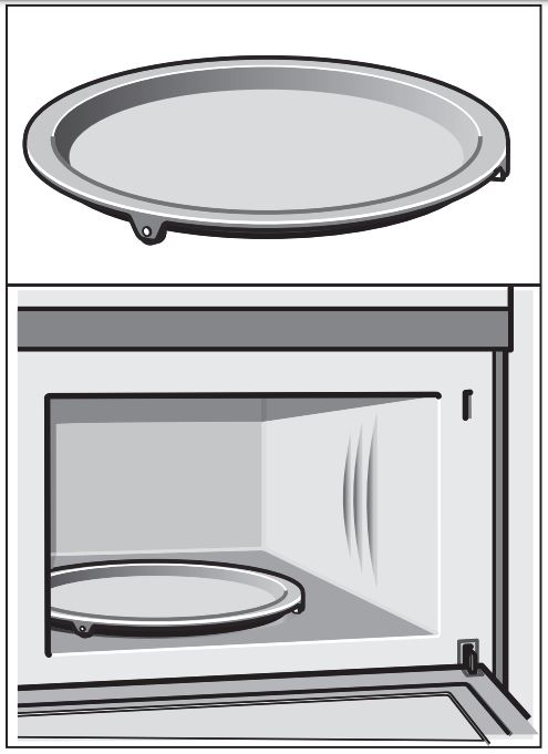 Bosch Benchmark® Speed Oven 30'' HMCP0252UC Stainless Steel User Manual - Metal tray turntable
