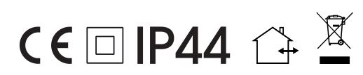 CE,Ip44,home,disposal icon